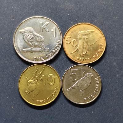 【全场包邮】纯粹捡漏拍498场-持续更新中 - 赞比亚2012年清年份4枚套币