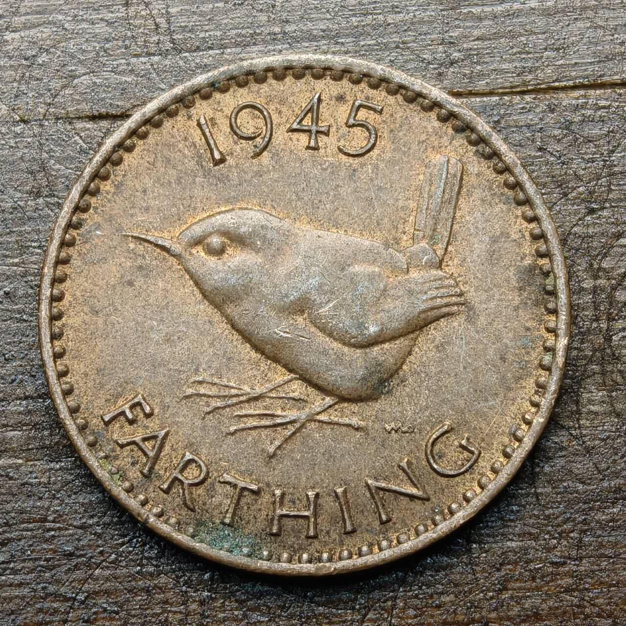 【铜匠收藏】★第142★散币专场 不寄存，30包邮。不满30元，支付5元运费。《接受代拍 代送NGC评级》 18【无寄存】 1945年 英国 1法新