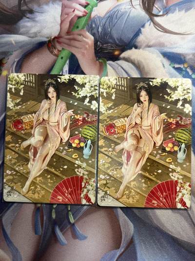 欢迎送拍、零成本上架，释放现金流，合理分配上拍卡品 - 【普卡同编13/100一对】st刷子 大乔一对 焱卡文化&燎原三国 龙骧虎跃