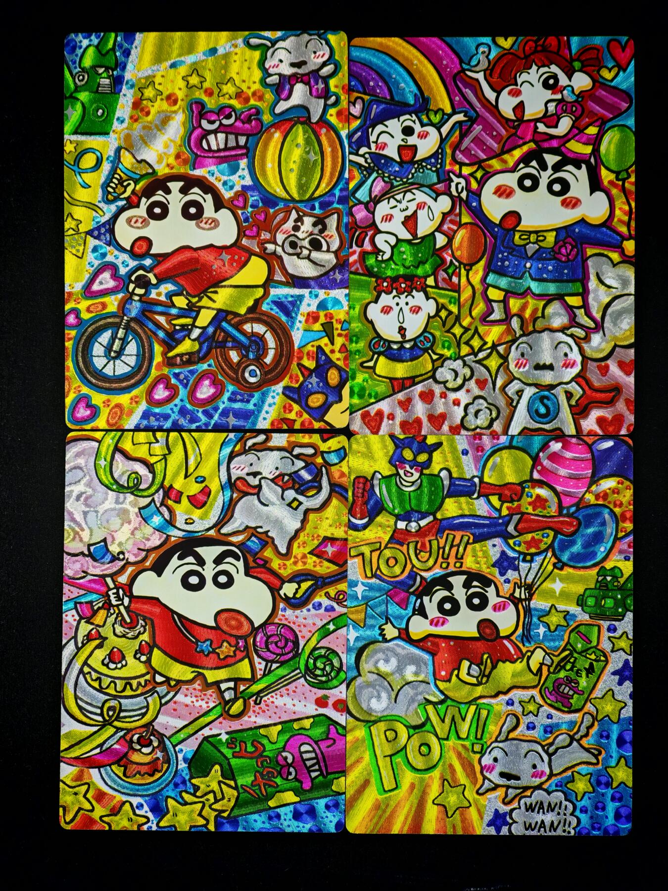 琦卡当当铺～第30期★★一大波美女正向你走来~支持寄存★★~【9点40结束】扫码加群抽[包邮券]~ 奇点 蜡笔小新 二弹 4张齐 粗闪