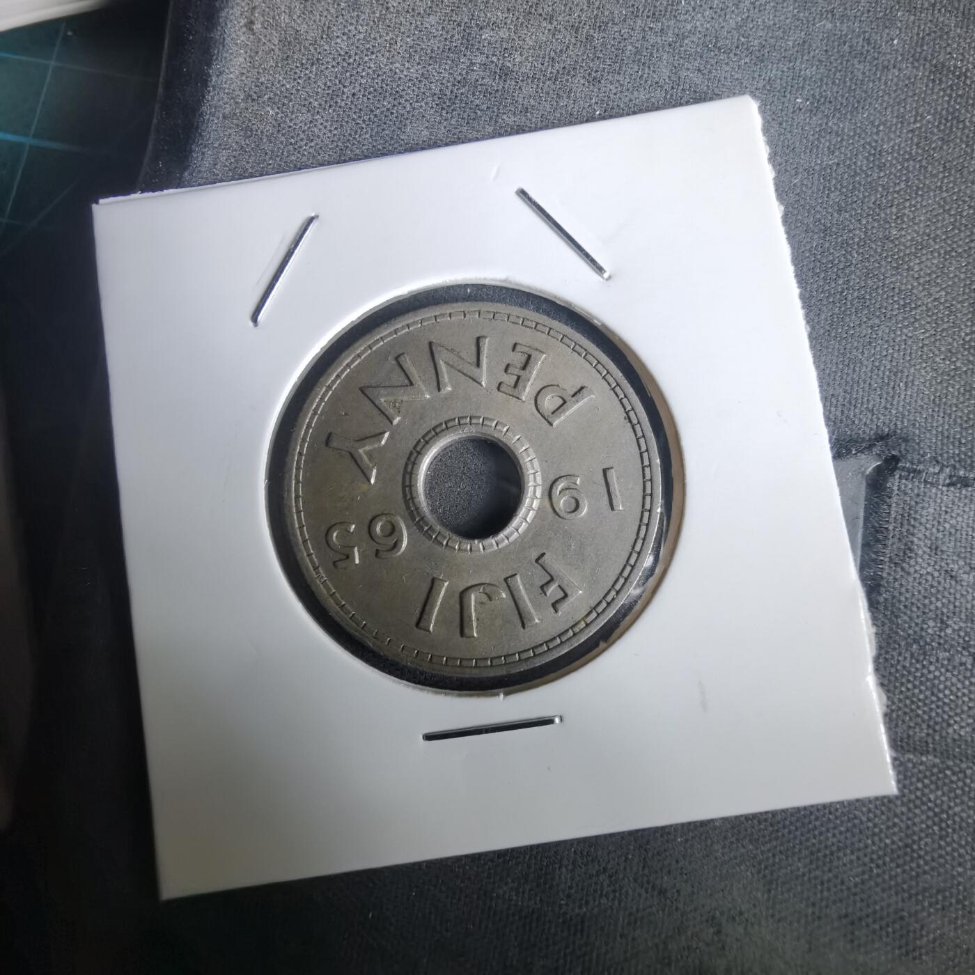 沼泽如烟--第976场 斐济1965年1便士