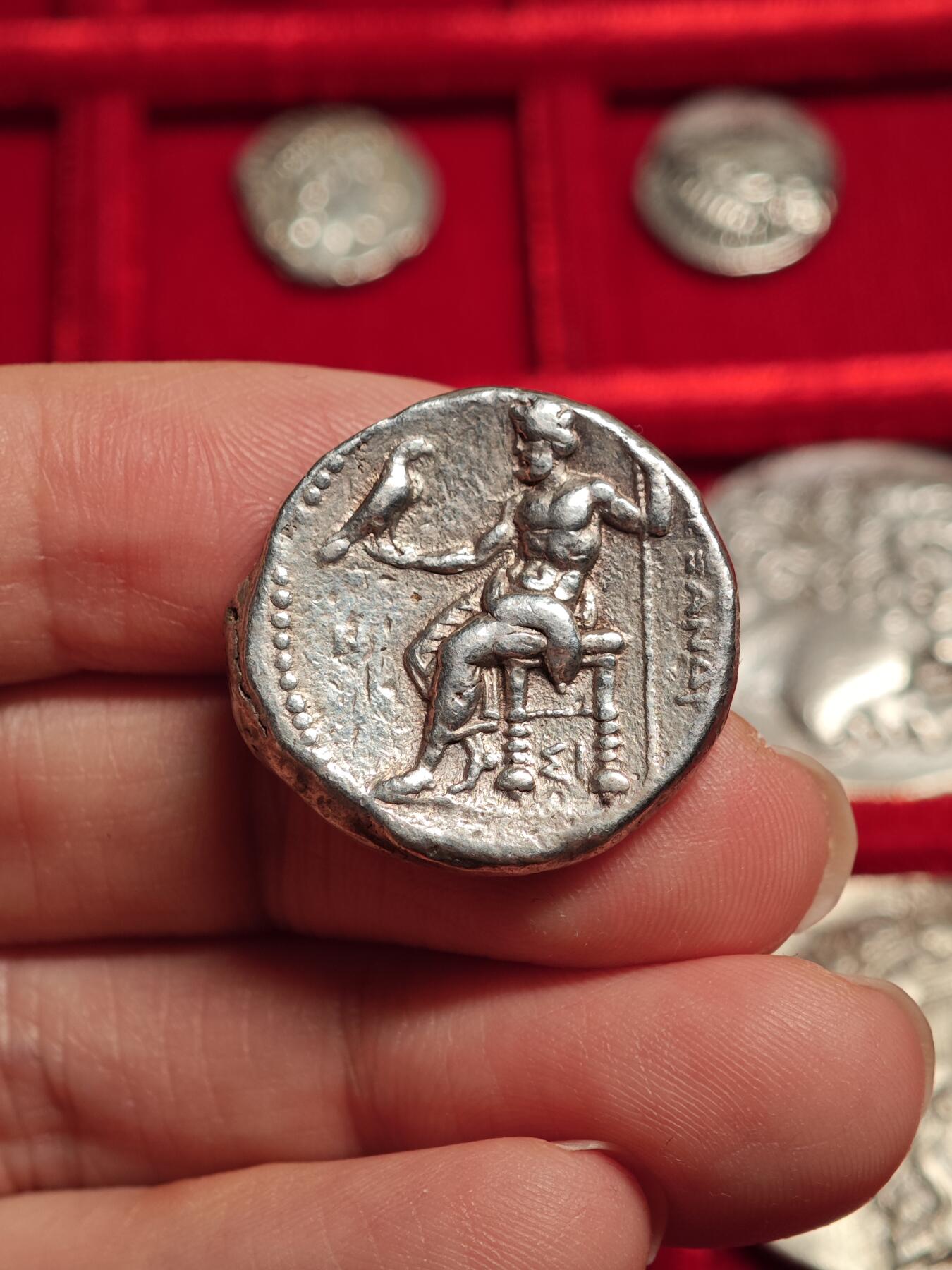 古希腊亚历山大大力神四德银币