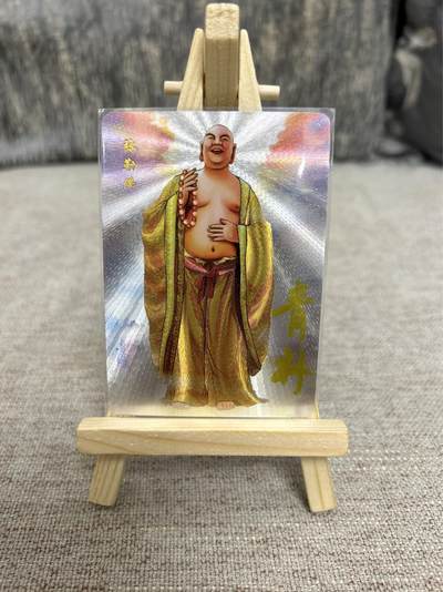 喜灰玩卡拍卖第四期，接代拍，免佣金帮卡友们拍卖，欢迎送拍，释放现金流，让自己有资金可以购买更多喜欢的卡牌，让别的卡友能淘到更多心仪的卡牌 - 山河潮玩 青朴老师亲签限编04/10编 弥勒佛