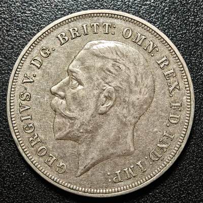 【德藏】世界币章拍卖第163期（拍品征集中~欢迎藏友联系） - 1935年 英国乔治五世木马剑克朗银币 直径约：38.6mm；重约：28.2g