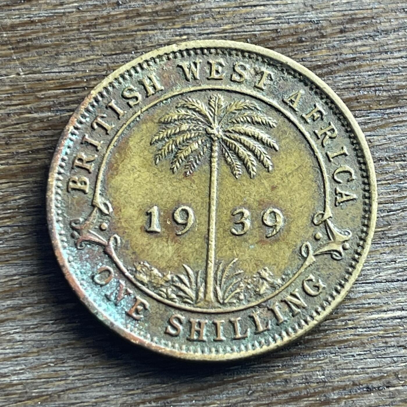 【本场4.12号发货】★第145加场★精品硬币 套币专场 不寄存，200包邮。不满200元，支付5元运费。《接受代拍 代送NGC评级》 100【无寄存】1939 英属西非 1先令 铜币