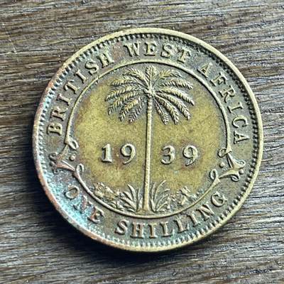 【本场4.12号发货】★第145加场★精品硬币 套币专场 不寄存，200包邮。不满200元，支付5元运费。《接受代拍 代送NGC评级》 - 100【无寄存】1939 英属西非 1先令 铜币