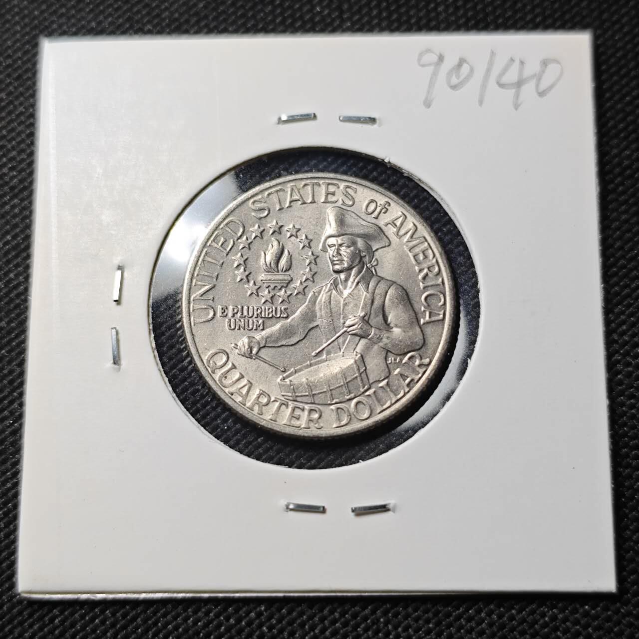 KK钱币收藏小铺  第390期  2月预留时间 周末发货  1976美国25分 建国200周年纪念币