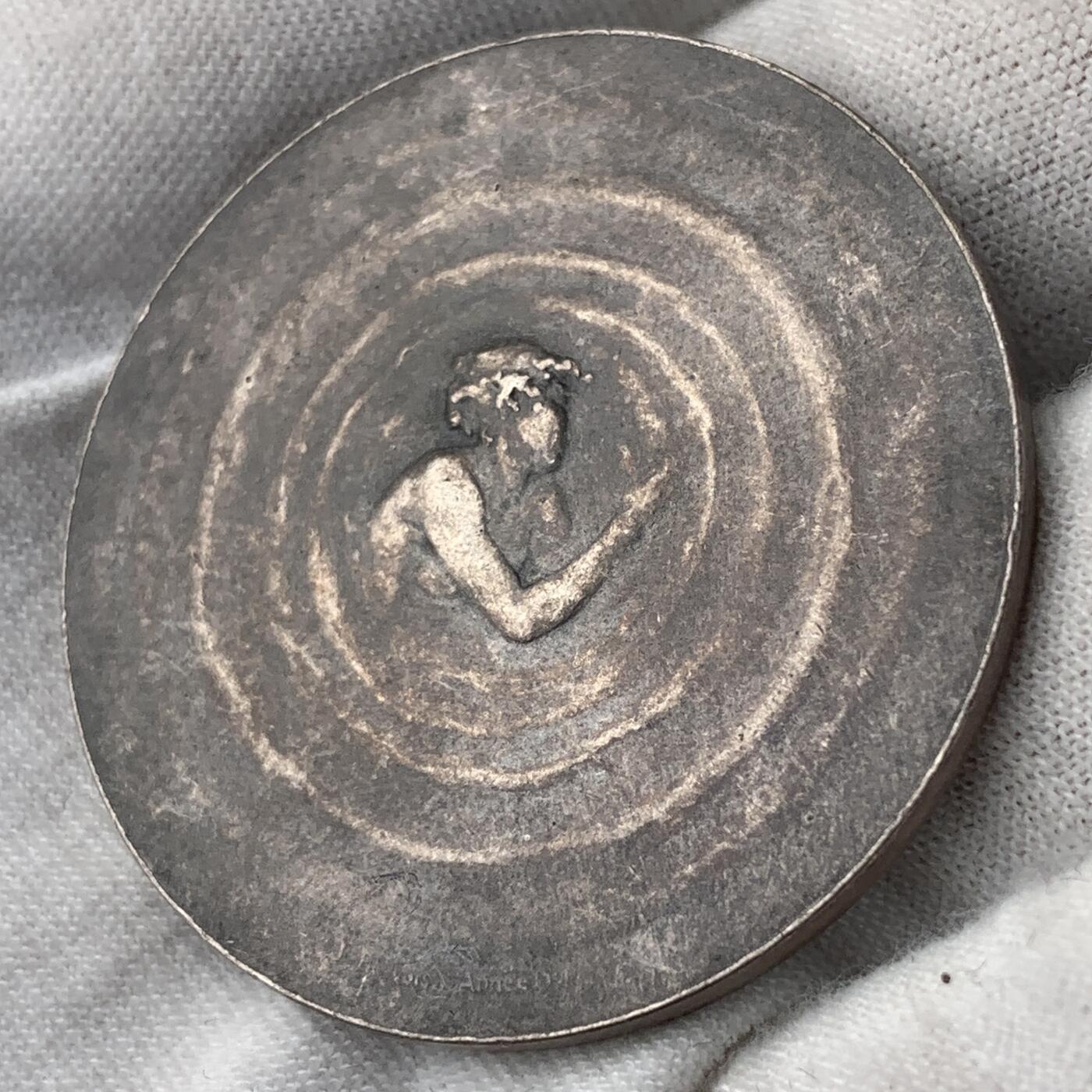 掌中浮雕-藏着的欧洲第051场 法国章友协会（SAMF）第15号作品：1902年法国海洋仙女安菲特律特银章 ，40mm，29.66g， 1902年10月发行，银章仅发行93枚