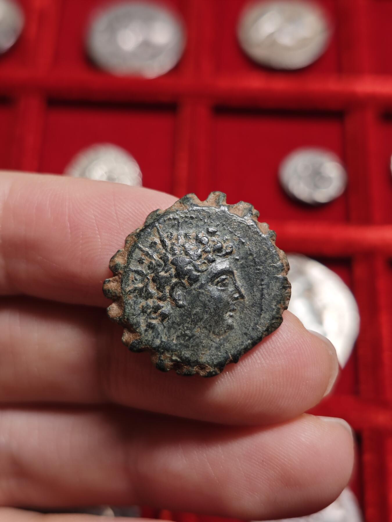 古希腊塞琉古王国安条克六世铜币