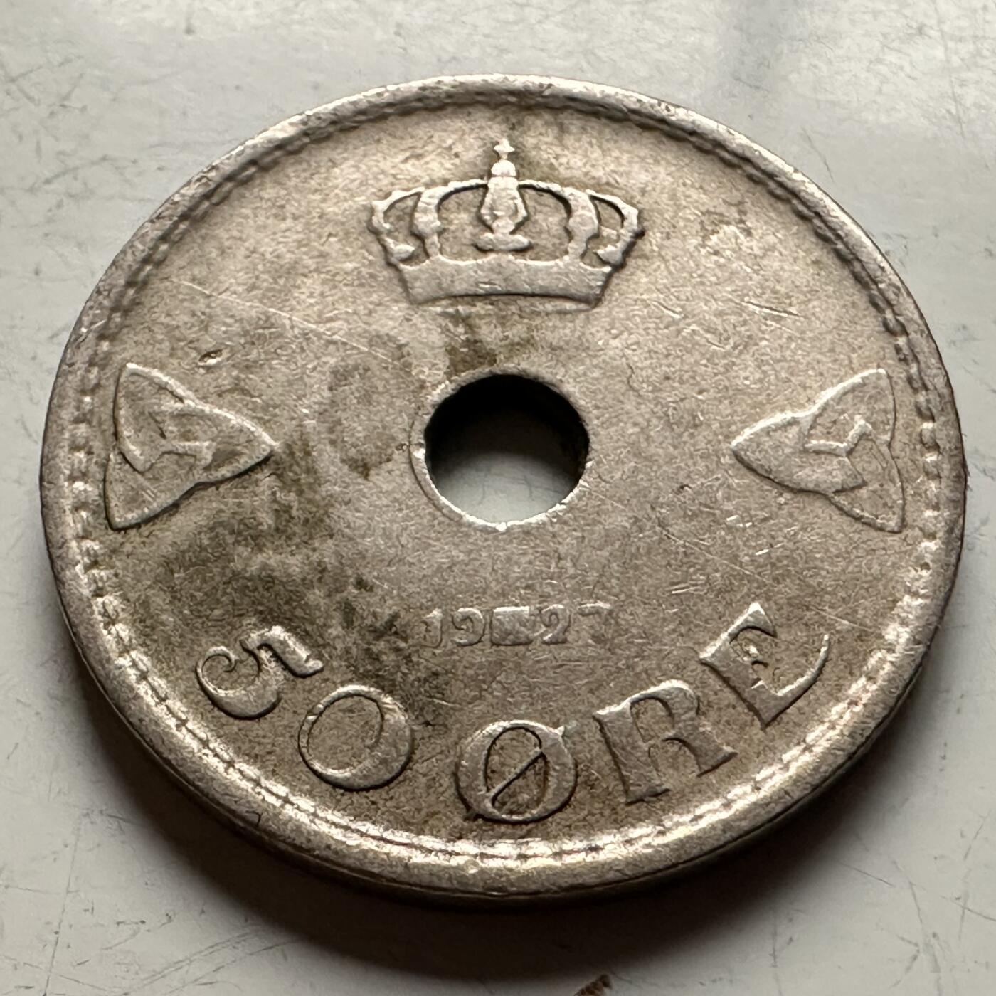 🌹外币初藏🌹🐯2026年第13场  每周二四六晚8️⃣点 接代拍 挪威1927年50欧尔