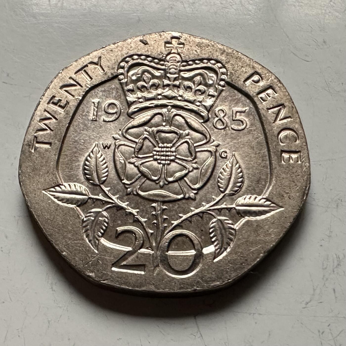 🌹外币初藏🌹🐯2026年第13场  每周二四六晚8️⃣点 接代拍 英国1985年20便士