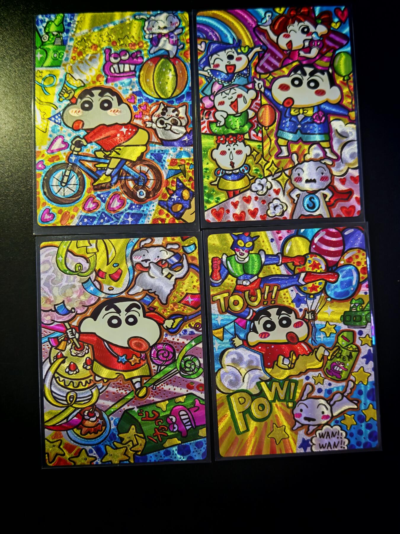 琦卡当当铺～第30期★★一大波美女正向你走来~支持寄存★★~【9点40结束】扫码加群抽[包邮券]~ 奇典蜡笔小新四张 粗闪  4张