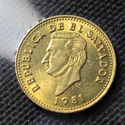 KK钱币收藏小铺  第390期  2月预留时间 周末发货 - 1981萨尔瓦多1分铜币 好品 