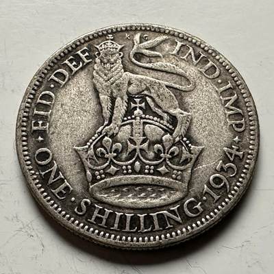 🌹外币初藏🌹🐯2026年第13场  每周二四六晚8️⃣点 接代拍 -  英国1934年1先令银币 5.65克50%银 a