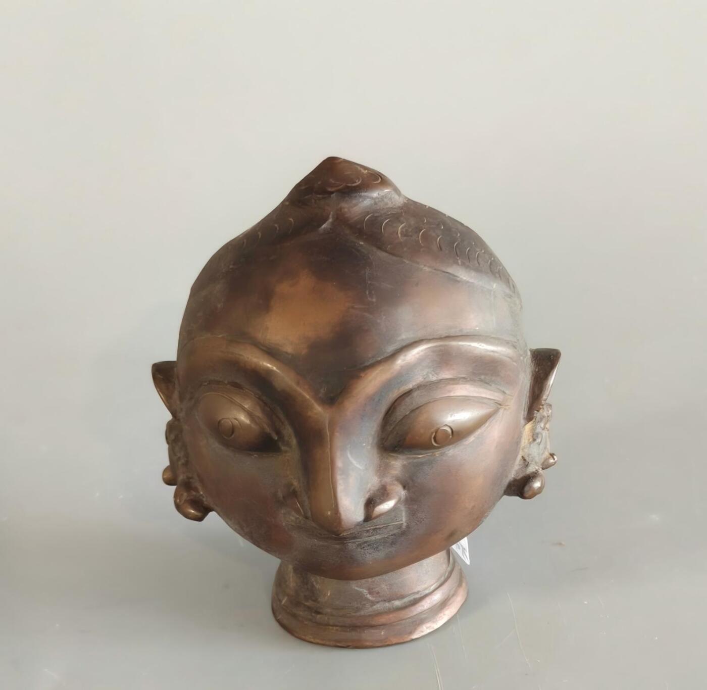 上海都达杂项专场九（全场包邮） 清 铜鎏金佛头1-401