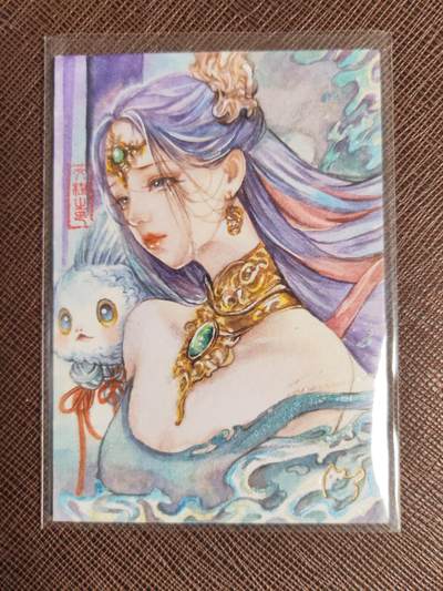 阳大大卡牌拍卖第96期（持续收拍品，周五晚上九点截拍，进群福利早知道） - 【手绘卡】和光同尘 极品手绘 文橙 王昭君