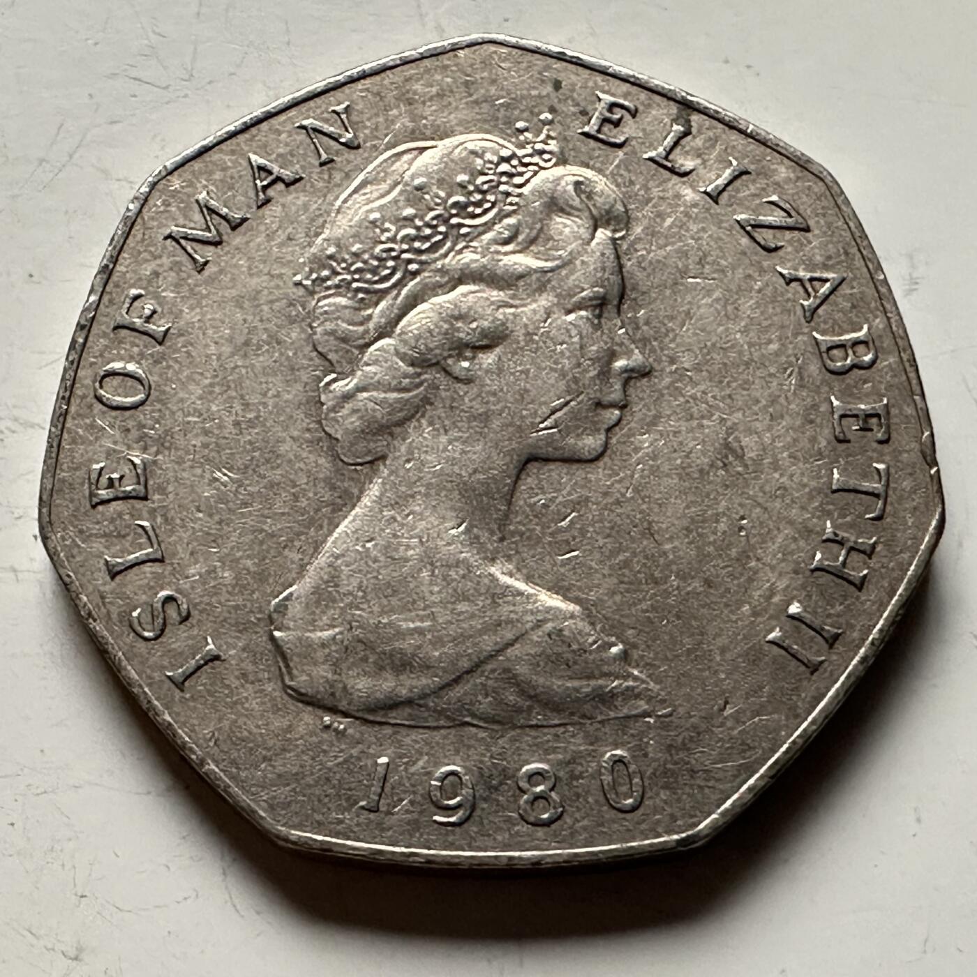 🌹外币初藏🌹🐯2026年第13场  每周二四六晚8️⃣点 接代拍 马恩岛1980年50便士