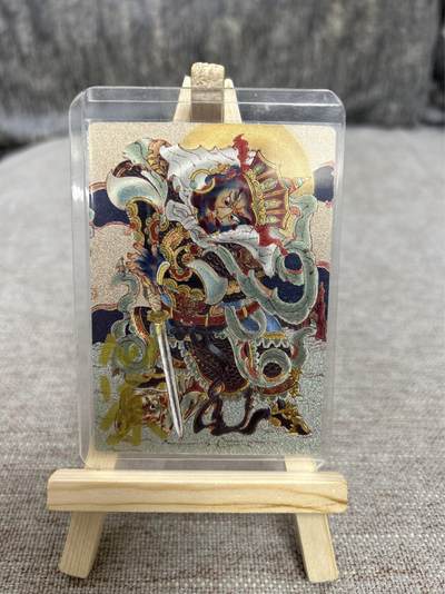 喜灰玩卡拍卖第四期，接代拍，免佣金帮卡友们拍卖，欢迎送拍，释放现金流，让自己有资金可以购买更多喜欢的卡牌，让别的卡友能淘到更多心仪的卡牌 - 山河潮玩 心染老师绘 亲签限编123/130编增长天王