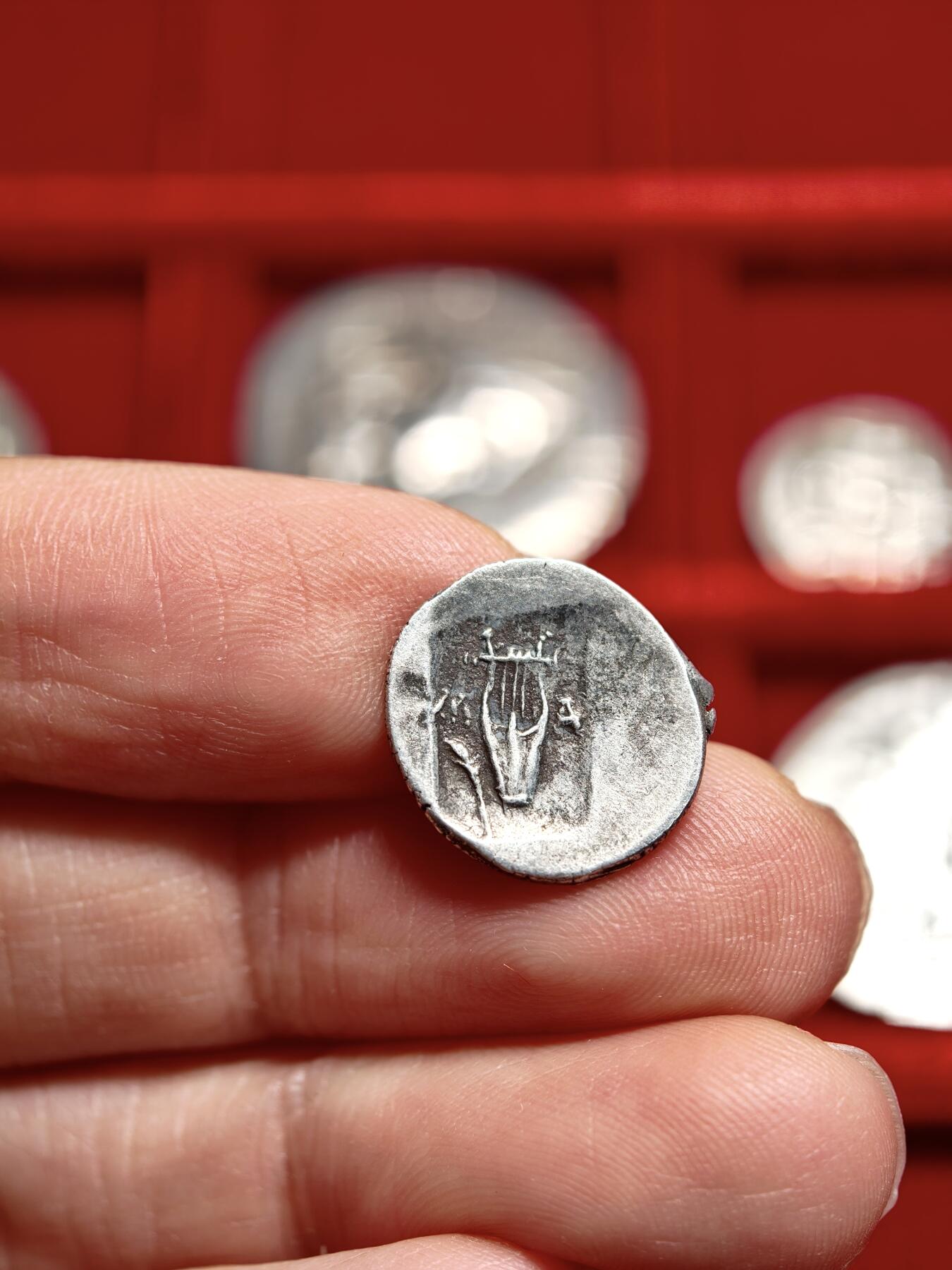 评级古希腊太阳神阿波罗半德银币