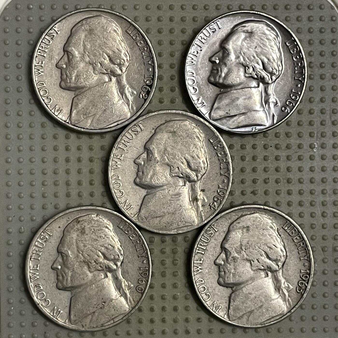 2026年第18场各国散币拍卖（总第168场） 美国5美分5枚