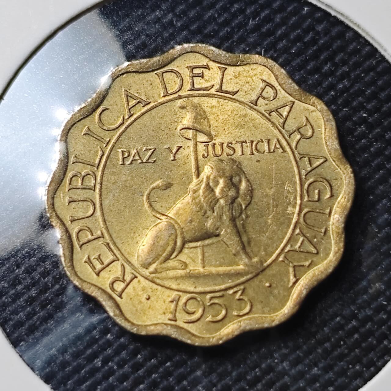 KK钱币收藏小铺  第390期  2月预留时间 周末发货  巴拉圭10分铜币