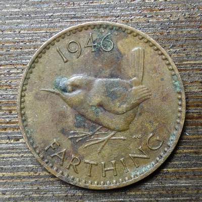 【铜匠收藏】★第141★散币专场 不寄存，30包邮。不满30元，支付5元运费。《接受代拍 代送NGC评级》 - 13【无寄存】英国 1946年 1法新 小铜币