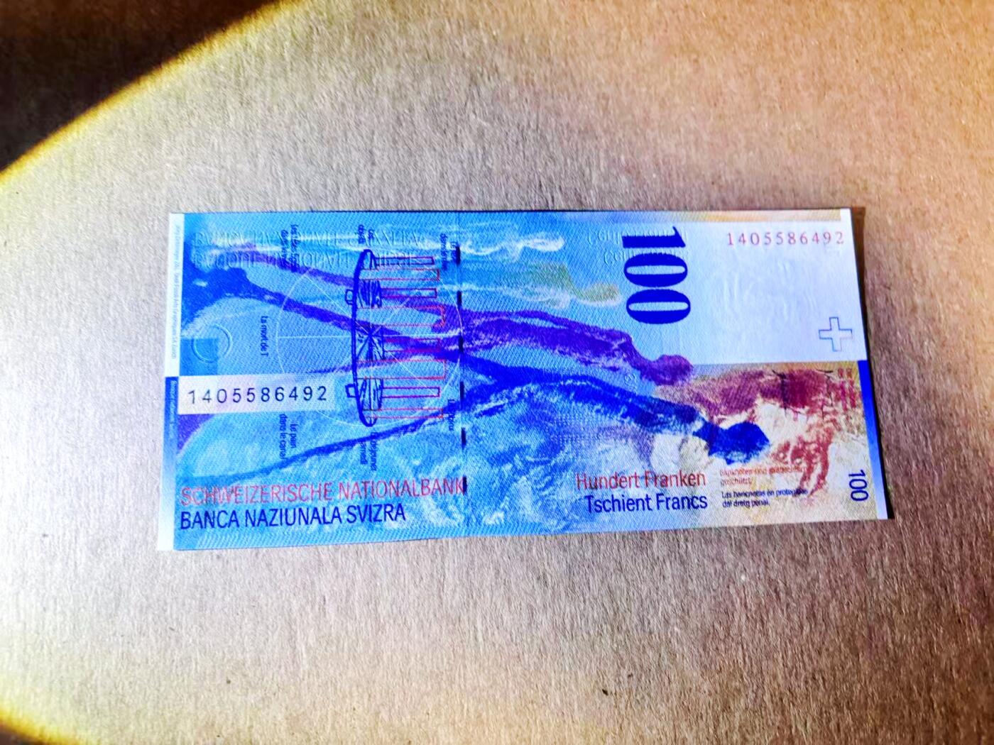 【Blue Auction】世界纸币精拍第780期——18级TOP拍卖/信誉/品质/专业/高效💫 瑞士 2014年100法郎 全新UNC