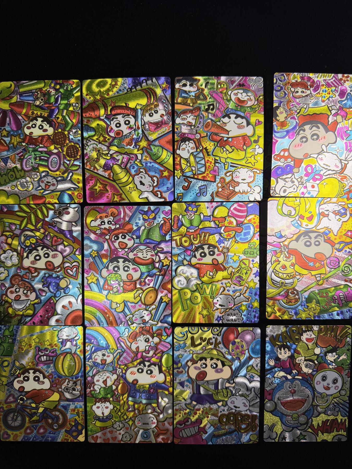 奇点专场 无佣金 不寄存 不收拍 助攻奇点  需要多宫大佬请私聊 部分卡牌设有底价（即使有底价也会比市场价便宜的多，懂的自然懂） 拒绝小号抬价 大家放心拍 所有拍品部分套有卡膜 部分卡牌多宫 自制卡牌 不包厂瑕 放大镜 品控 勿拍 流拍商品会循环 感谢大家支持 留个关注 不定时上新 谢谢 奇点卡牌 日漫手绘全季 蜡笔小新11张➕1哆啦A梦