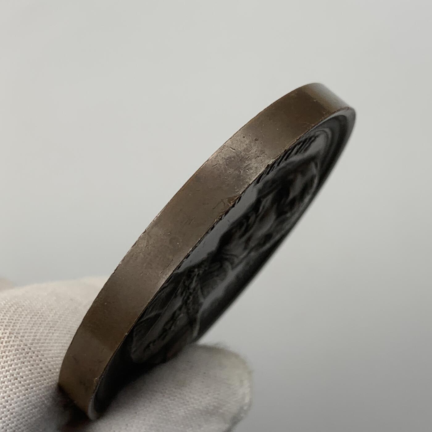 掌中浮雕-藏着的欧洲第051场 1856年比利时利奥波德一世铜章，59mm