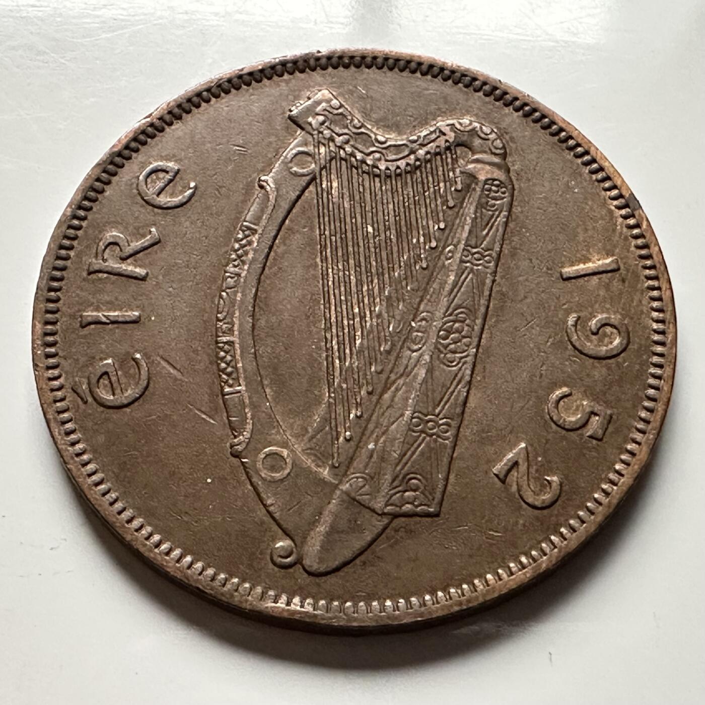 🌹外币初藏🌹🐯2026年第13场  每周二四六晚8️⃣点 接代拍 爱尔兰1952年一便士