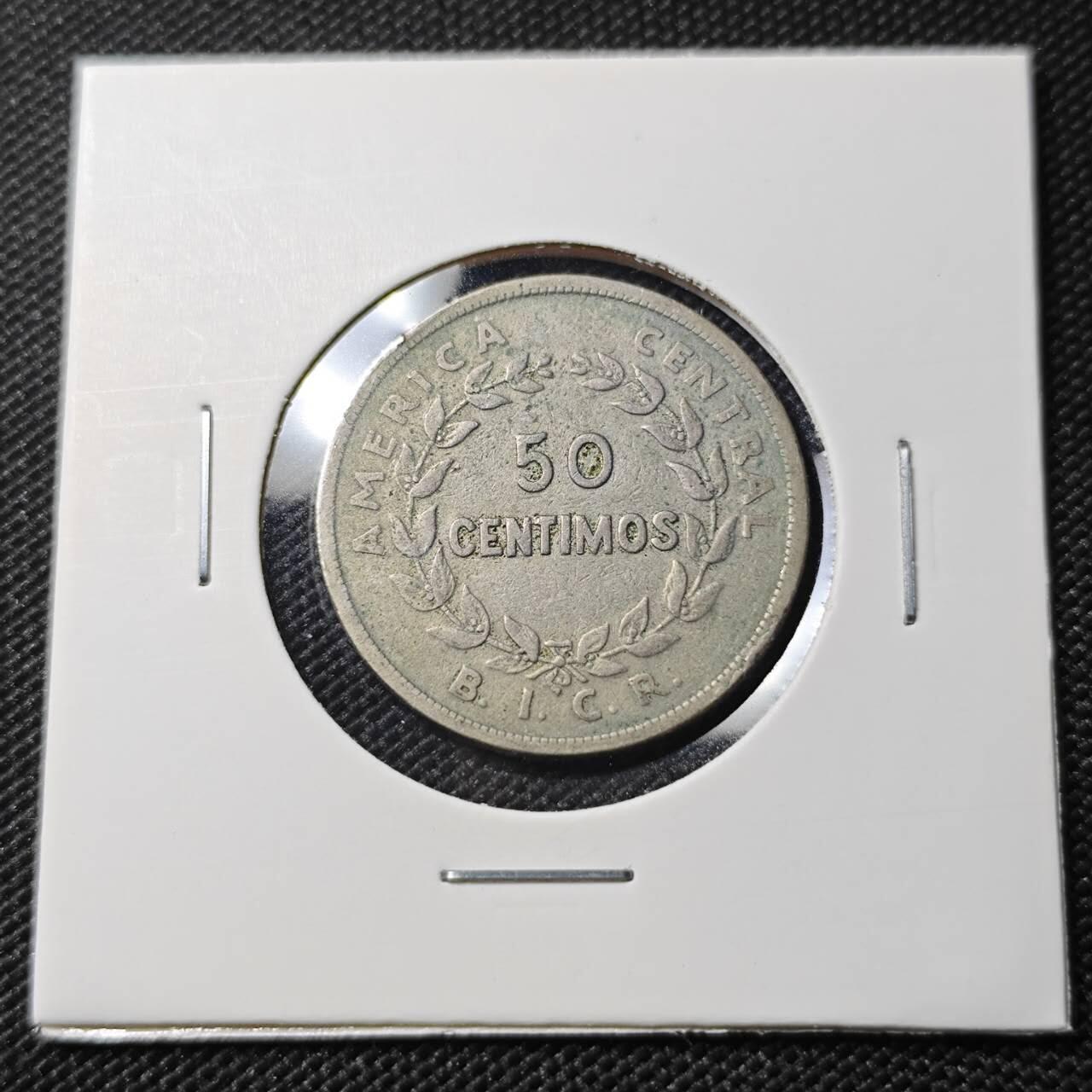 KK钱币收藏小铺  第390期  2月预留时间 周末发货  1935哥斯达黎加50分 早年份