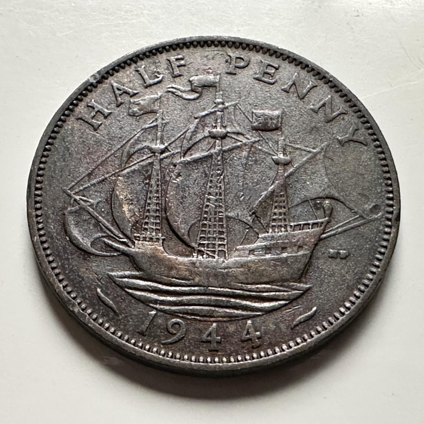 🌹外币初藏🌹🐯2026年第13场  每周二四六晚8️⃣点 接代拍 英国1944年1/2便士