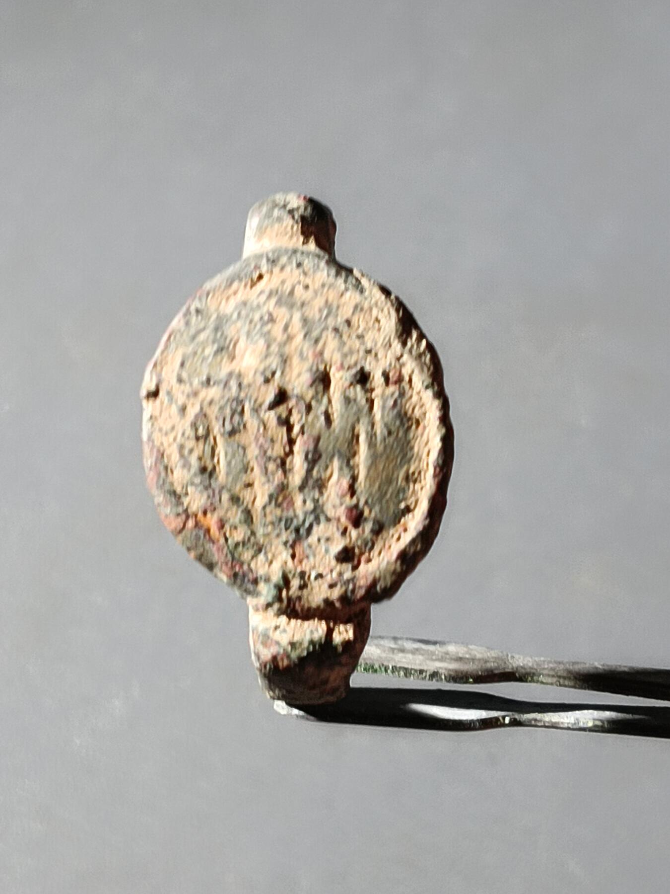 113期新疆红钱粟特钱币丝路钱币专场 老铜戒指