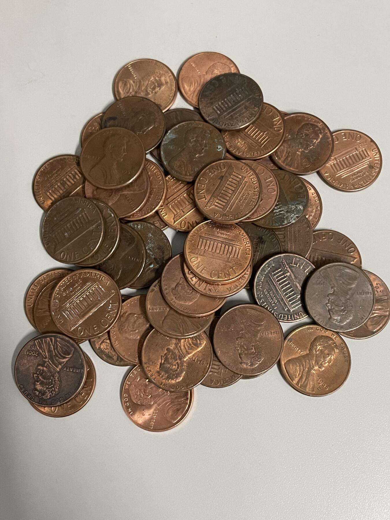 2026年第18场各国散币拍卖（总第168场） 美国1美分50枚