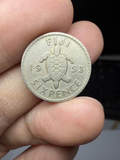 2025年集古藏今外币拍卖第二期-第1场—（总第301拍），可以寄存60天，满160元包邮。 - 1953年斐济6便士