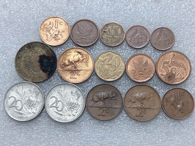 第一海外回流一元起拍收藏 散集专场  第296期 - 南非硬币🇿🇦15枚