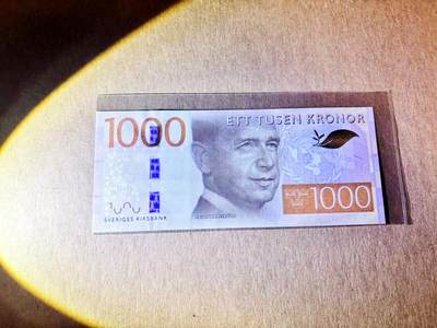 【Blue Auction】世界纸币精拍第780期——18级TOP拍卖/信誉/品质/专业/高效💫 - 瑞典 1000克朗 全新UNC