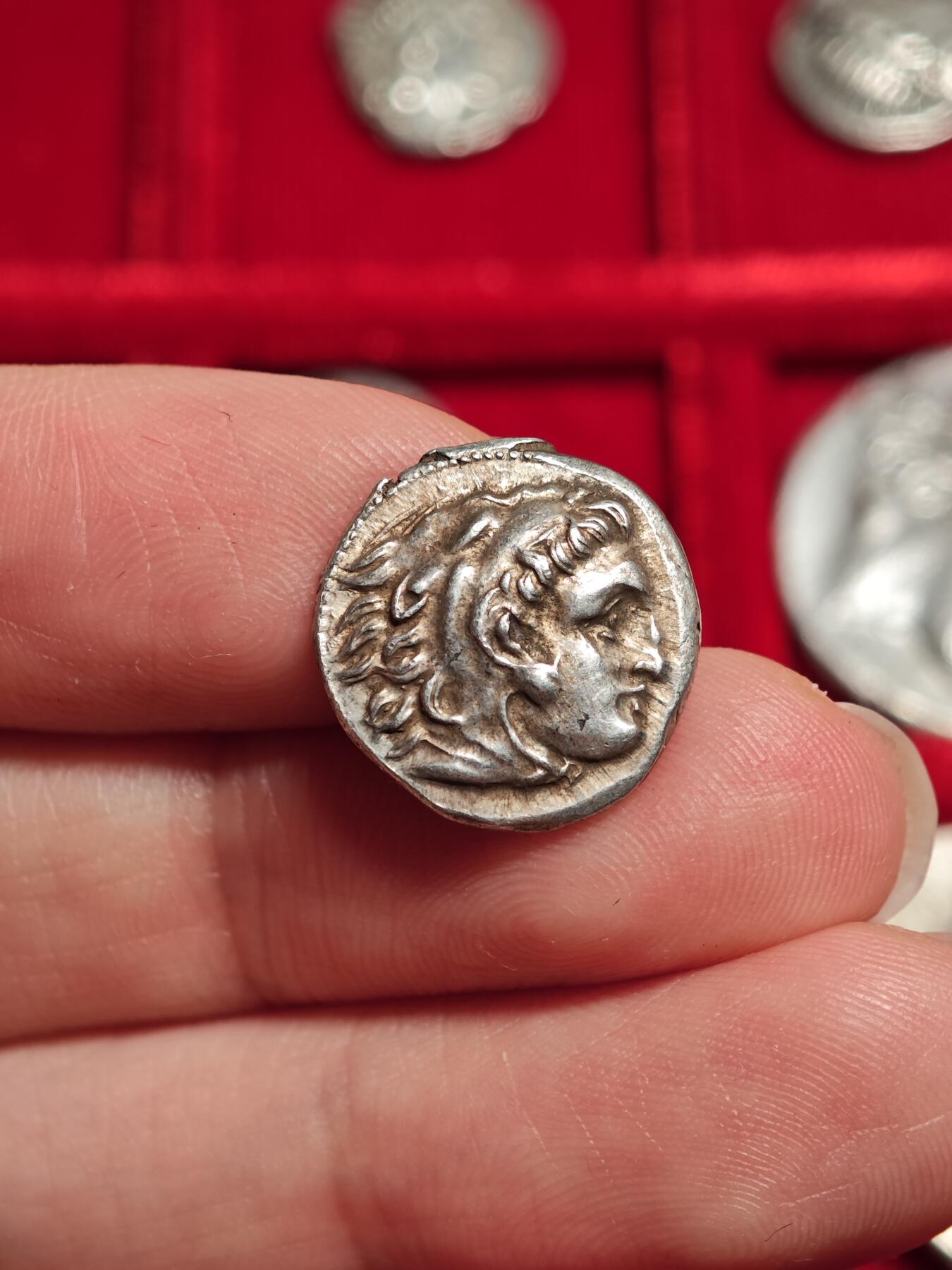 评级古希腊亚历山大大力神一德银币