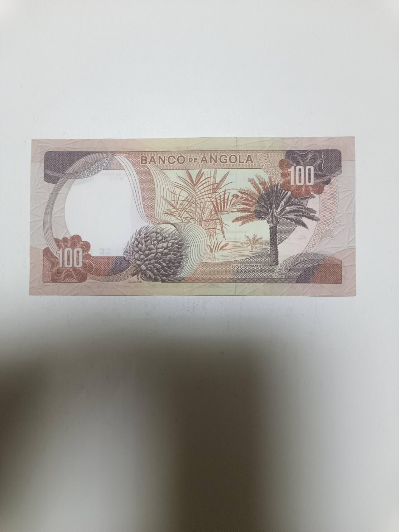 【20260129】非全新纸币和硬币第330场 安哥拉1972年100埃斯库多