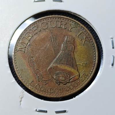 KK钱币收藏小铺  第390期  2月预留时间 周末发货 -  美国航天纪念铜章