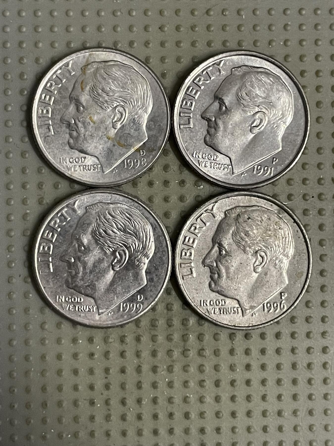 2026年第18场各国散币拍卖（总第168场） 美国10美分4枚