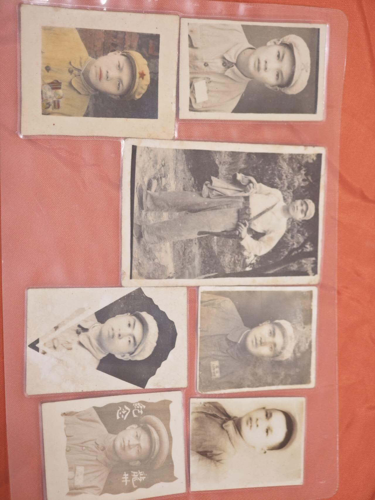 橙子收藏第二期 【抗美援朝主题老照片】军人黄印将个人及战友合影一组