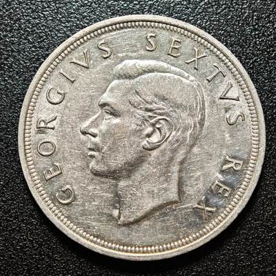 【德藏】世界币章拍卖第163期（拍品征集中~欢迎藏友联系） - 1952年 英属南非开普敦成立300周年5先令纪念银币 直径约：38.9mm；重约：28.1g