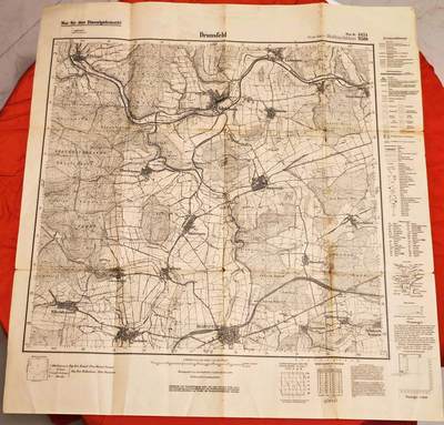 橙子收藏第二期 - 【19世纪普鲁士公务地图】1898年德兰斯费尔德1:25000测绘图(可军用）)