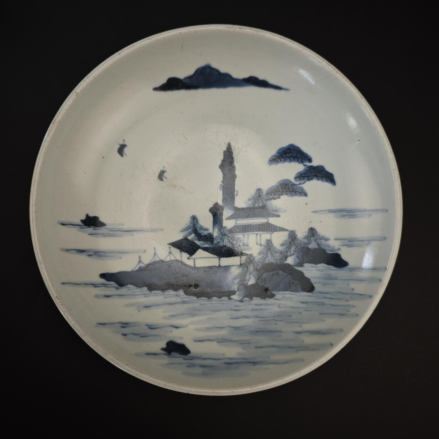 上海都达杂项专场九（全场包邮） 清 青花富贵长春盘1-468