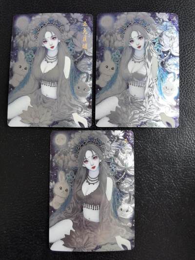 阳大大卡牌拍卖第96期（持续收拍品，周五晚上九点截拍，进群福利早知道） - 【光刻】墨婉文化 红玫瑰 玉兔虞姬 三宫