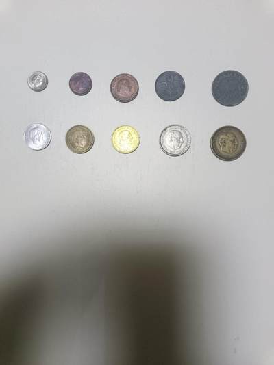 【20260129】非全新纸币和硬币第330场 - 欧洲国家10枚硬币不同版本