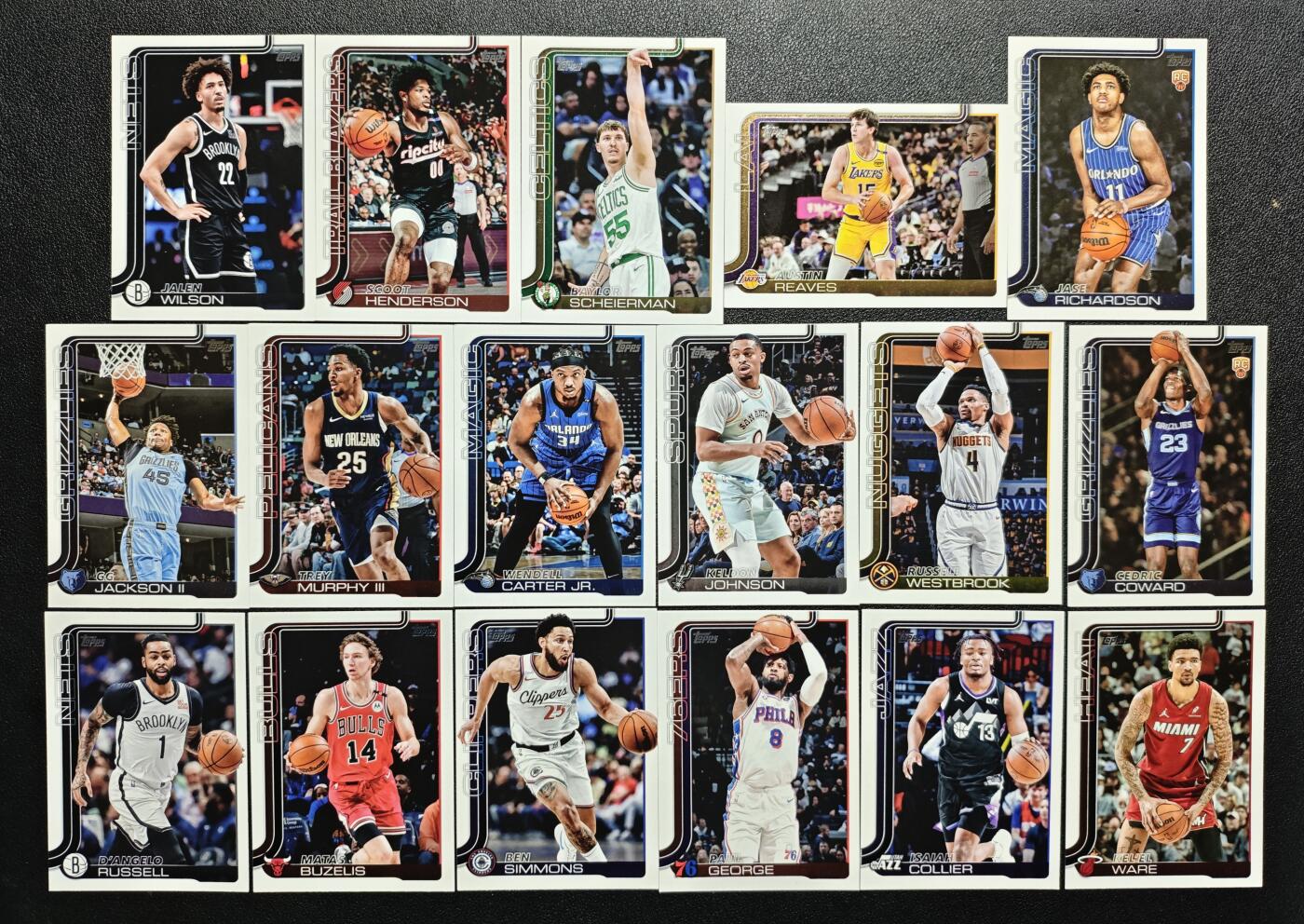 天玑星卡拍第165期《1.26周一截拍》持续收拍收评中 满赠卡需备注 球星卡 三十五张