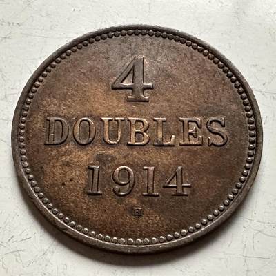 🌹外币初藏🌹🐯2026年第13场  每周二四六晚8️⃣点 接代拍 - 根西岛1914年四道布