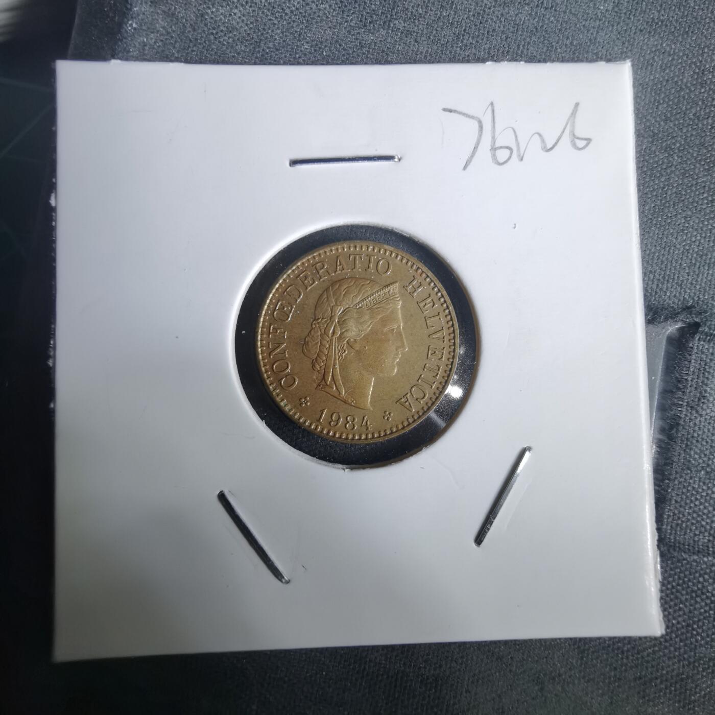 沼泽如烟--第976场 瑞士1984年五分